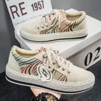 男鞋2026春季新款透气帆布鞋男布鞋百搭板鞋舒适防滑休闲运动鞋子