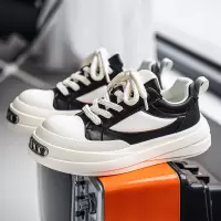 男鞋春季新款大头德比鞋学生青少年休闲潮鞋厚底增高户外百搭板鞋