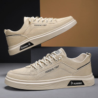 简约纯色帆布鞋学生小白鞋日常百搭透气一脚蹬免系带运动板鞋男鞋