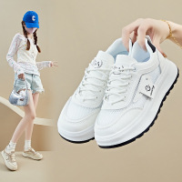 20265夏季小白鞋新款韩版ins女学生网面透气厚底增高休闲板鞋