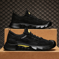 20265男鞋春季新款网面透气休闲劳保鞋时尚百搭工地干活鞋耐脏网鞋