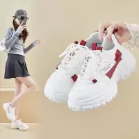 ins韩版新款老爹鞋女20266春季跑步休闲鞋厚底增高