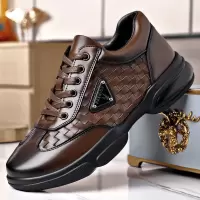 休闲鞋男学生春季新款编织时尚男鞋男士软底透气系带圆头运动休闲