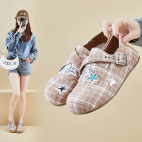 内增高20266春季新款勃肯鞋ins韩版女学生一脚蹬厚底休闲鞋