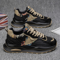 春季新款男鞋厚底增高老爹鞋耐磨运动板鞋子男款时尚休闲潮鞋