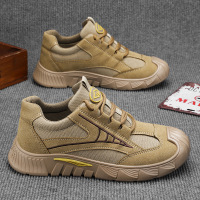 秋季新款户外舒适耐磨工装鞋低帮休闲男鞋时尚休闲男士劳保鞋