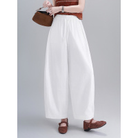 20266夏季新款轻薄舒适宽松休闲裤抗皱松紧腰抽绳版懒人裤