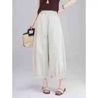 20266年春新款创意设计花边气球裤休闲遮肉薄款九分裤