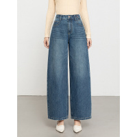 20266春季新款高腰休闲裤女百搭显瘦纯棉无弹牛仔长裤