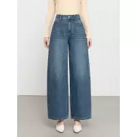 20266春季新款高腰休闲裤女百搭显瘦纯棉无弹牛仔长裤