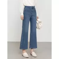 小个子百搭九分微喇裤20266年春季新款显瘦弹力喇叭牛仔裤