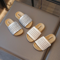 儿童拖鞋可外穿编织勃肯鞋夏天海边鞋子露趾户外凉拖鞋一字公主鞋