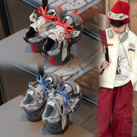 儿童鞋20266春季款款男女童透气轻底防滑运动鞋时尚百搭学生老爹鞋