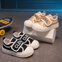 儿童帆布鞋时尚休闲板鞋女童魔术贴款便捷可爱运动鞋男童春秋新款