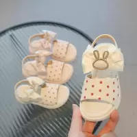 儿童凉鞋2026夏季新款圆点蝴蝶结女童公主凉鞋女宝夏季鞋