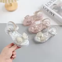 儿童凉鞋2026夏季新款珍珠蝴蝶结女童公主凉鞋时尚透气夏季鞋