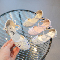 儿童凉鞋2026夏季新款高跟水钻女童公主凉鞋透气时尚潮夏季鞋