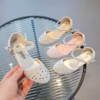 儿童凉鞋2026夏季新款高跟水钻女童公主凉鞋透气时尚潮夏季鞋
