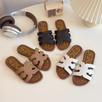 儿童拖鞋2026年夏季新款时装时尚法式女童凉拖海边沙滩女宝童拖鞋