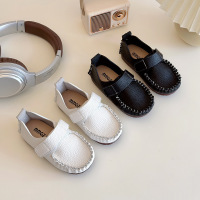 儿童皮鞋2026年春季新款男童皮鞋小中童简约时尚女宝宝单鞋子