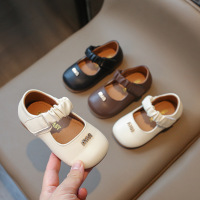 儿童皮鞋2026年春季新款简约风女童公主鞋时尚洋气女宝宝单鞋