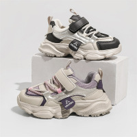 儿童运动鞋2026年春季新款双网透气老爹鞋时尚跑步鞋男女童鞋