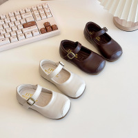 女宝宝时尚洋气百搭休闲公主鞋2026春季新款舒适女童单皮鞋潮