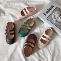 女童公主鞋2026春季新款软底可爱小皮鞋小女孩复古单鞋宝宝鞋