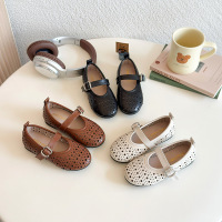 女童小皮鞋2026年夏秋季新款儿童镂空表演公主鞋子中大童软底单鞋