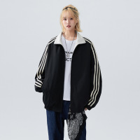 双面穿夹克外套男女同款春秋新款韩系穿搭宽松学生棒球服立领夹克