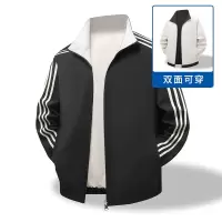 男装新款双面穿男士百搭休闲情侣款夹克潮牌休闲百搭宽松夹克外套