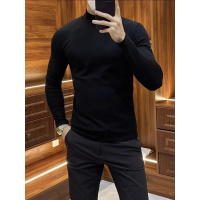 2026男士潮流净版高端轻奢商务德绒打底衫弹力百搭款T恤长袖