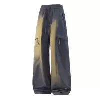 春秋季新款男士机能休闲裤男女同款慵懒风百搭时尚潮牌工装阔腿裤