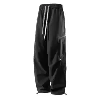 男装春秋工装裤美式潮牌机能户外冲锋裤青少年宽松直筒男士休闲裤