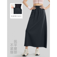 新款春夏宽松山本裙裤女高腰运动透气休闲开叉半身裙裤