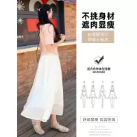 黑色流光纱半身裙长款女夏2026新款a字半裙垂感高腰小个子网纱裙