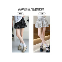 黑色碎花半身裙女2026新款高腰显瘦夏季a字小个子短裙蓬蓬蛋糕裙