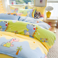 2026新款全棉卡通印花四件套被套罩学生宿舍单人床单床笠三件套