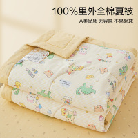 全棉纯棉夏凉被四件套棉花夏被2026新款单人学生宿舍空调被可机洗