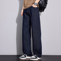 2026 春夏季原色牛仔裤男 宽松阔腿长裤 垂感休闲裤男生 工厂直供