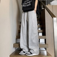 2026春夏新款潮牌铆钉垂感直筒卫裤休闲裤潮流宽松百搭休闲运动裤