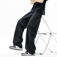 垂感百搭男士春夏季2026新款潮流百搭宽松直筒休闲时尚简约长裤子