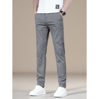 春秋男士休闲裤 特色松紧腰弹力百搭长裤 耐磨不起球修身裤子