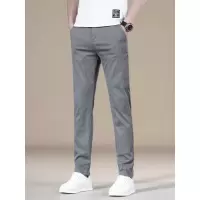 春秋男士休闲裤 特色松紧腰弹力百搭长裤 耐磨不起球修身裤子