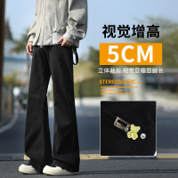 美式cleanfit小牛仔裤2026春季子男女同款春季潮牌牛仔水洗裤