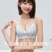 花卉蕾丝性感莫代尔内里聚拢小胸显大立挺有型收副乳塑型文胸罩