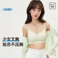 少女内衣女生小胸聚拢大学生高中生甜美田园风纯欲蕾丝无痕文胸罩