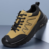 休闲鞋男2026新款时尚防撞工装户外登山鞋透气旅行大码鞋子