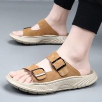 勃肯拖鞋男士2026夏季外穿厚底踩屎感沙滩鞋男潮时尚防滑耐磨凉拖