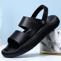 头层牛皮男士凉鞋2026夏季外穿休闲沙滩鞋防滑耐磨爸爸两用拖鞋男